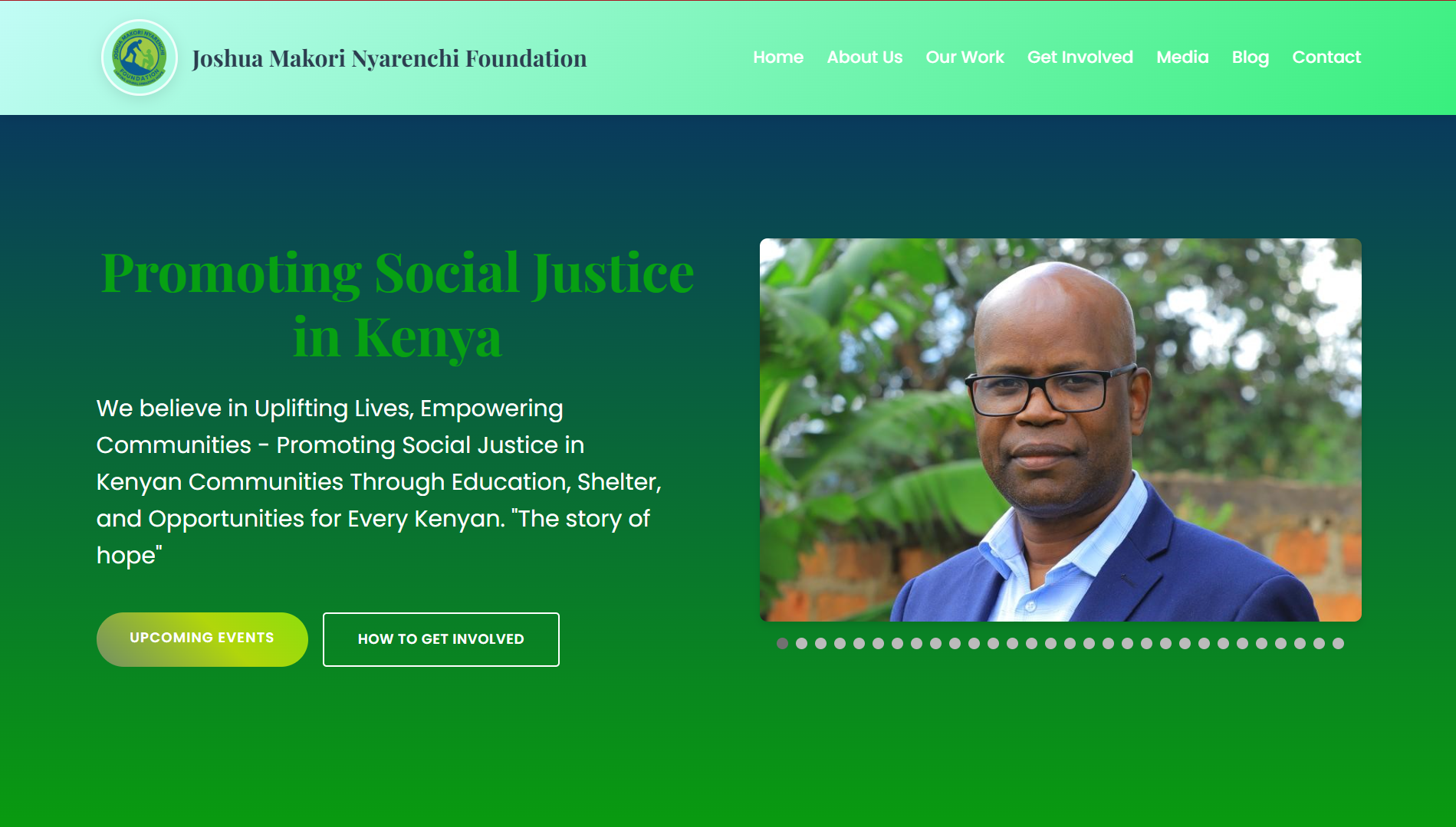 JMN Foundation website preview
